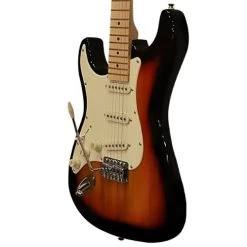 Sawtooth ES Series Left-Handed Electric Guitar, Sunburst W/ Vanilla Cream Pickguard -Musical Instrument Shop sawt st es lh sbvc 3