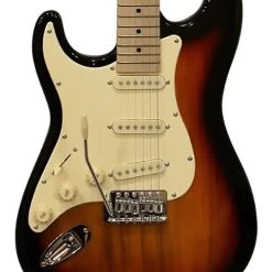 Sawtooth ES Series Left-Handed Electric Guitar, Sunburst W/ Vanilla Cream Pickguard -Musical Instrument Shop sawt st es lh sbvc 4