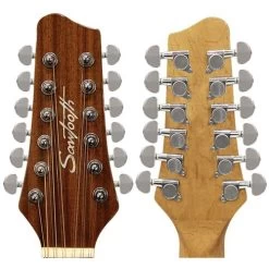 Sawtooth ST-MPL-AEJC-12 Jumbo Acoustic Electric 12-String Guitar, Solid Spruce Top -Musical Instrument Shop sawt st mpl aejc 12 7