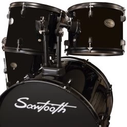 Sawtooth ST-RISE-DS-BLK Full Size Student Drum Set W/ Hardware & Cymbals, Pitch Black 8 Sawtooth ST-RISE-DS-BLK Full Size Student Drum Set W/ Hardware & Cymbals, Pitch Black -Musical Instrument Shop sawt st rise ds blk 2