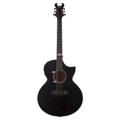 Schecter Machine Gun Kelly Acoustic Electric Guitar, Rosewood Fretboard, Satin Black