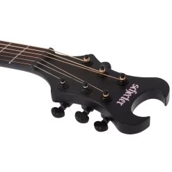 Schecter Machine Gun Kelly Acoustic Electric Guitar, Rosewood Fretboard, Satin Black -Musical Instrument Shop schtr 3739 3