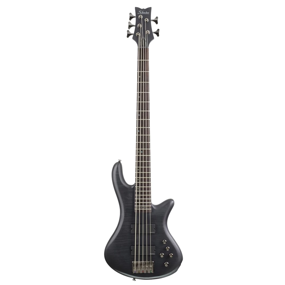 Schecter Guitar Research Stiletto Studio 5-String Electric Bass Guitar - See Thru Black Satin 4 Schecter Guitar Research Stiletto Studio 5-String Electric Bass Guitar - See Thru Black Satin - Image 2