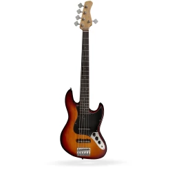 Sire Marcus Miller V3P Passive 5-String Bass, Tobacco Sunburst, Rosewood Fretboard