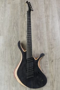 Skervesen Swan 6 FF Multi-Scale Guitar, Black Ash, Ebony Fretboard, Swamp Ash Top, Bare Knuckle Pickups, 6.7 Lbs. 15 Skervesen Swan 6 FF Multi-Scale Guitar, Black Ash, Ebony Fretboard, Swamp Ash Top, Bare Knuckle Pickups, 6.7 Lbs. -Musical Instrument Shop skvn swan 6ff blackash 9pc
