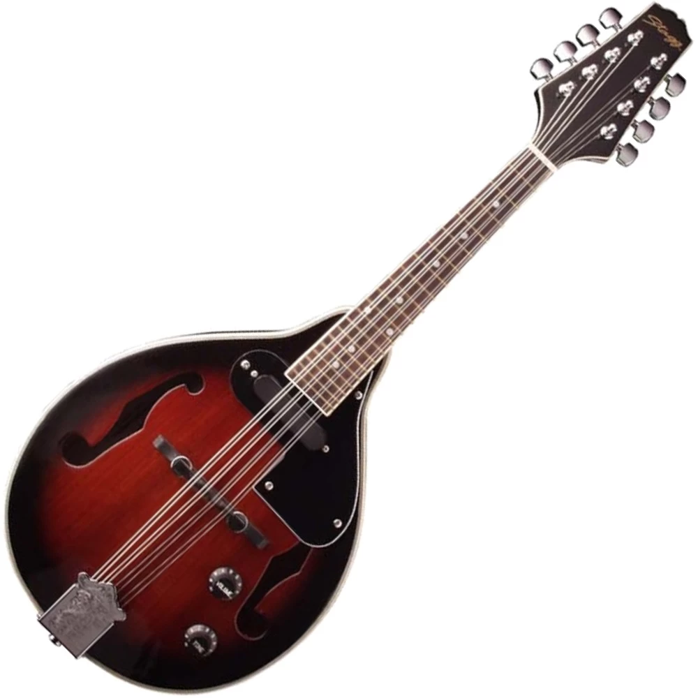 Stagg M50 E Electro-Acoustic Bluegrass Mandolin Redburst Finish 3 Stagg M50 E Electro-Acoustic Bluegrass Mandolin Redburst Finish