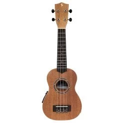 Stagg US-30E Acoustic Electric Soprano Uke Ukulele W/ Gig Bag, Sapele Top