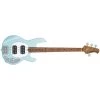 Sterling By Music Man RAY34HH Bass Guitar, Roasted Maple Fretboard, Daphne Blue -Musical Instrument Shop sterl ray34hh dbl m2