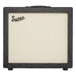 Supro 1732 Royale 1x12 Guitar Amp Extension Speaker Cabinet, Black Scandia