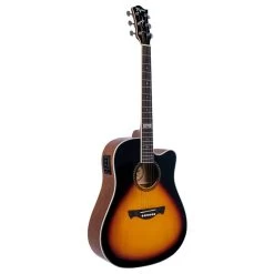 Tagima Kansas EQ A Acoustic Electric Guitar, Okoume Top, Drop Sunburst