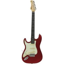 Tagima TG-500 Left-Handed Guitar, Basswood Body W/ Maple Neck, Candy Apple Red
