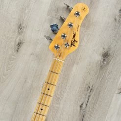 Tagima TW-73 4-String Bass, Maple Fretboard, Sunburst W/ Tortoise Shell Pickguard -Musical Instrument Shop tag tw 73 sb ctt 8