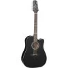 Takamine GD30CE-12 Dreadnought 12-String Acoustic-Electric, Black
