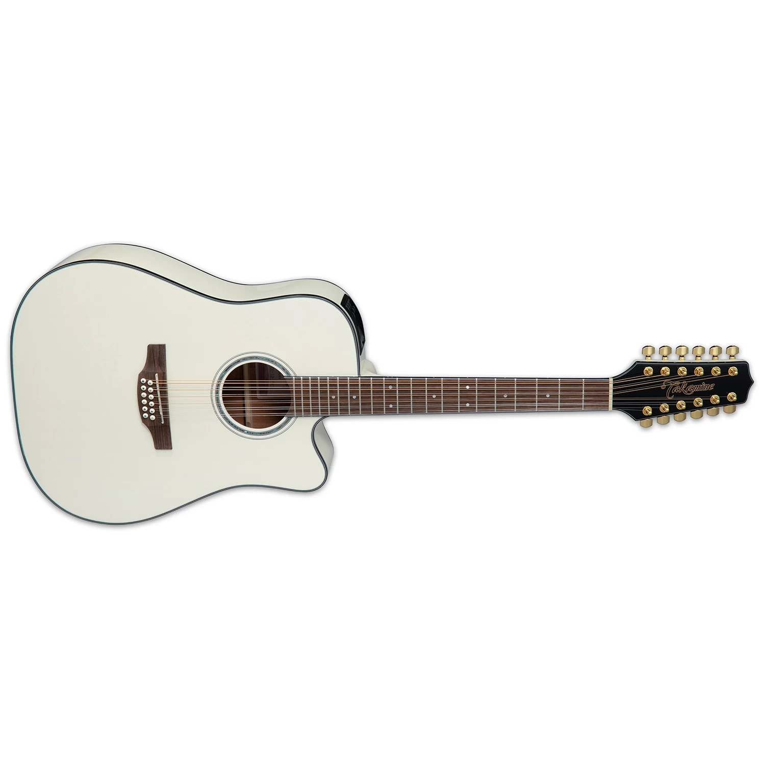 Takamine GD35CE-12 PW 12-String Acoustic Electric Guitar, Solid Spruce Top, Gloss Pearl White 3 Takamine GD35CE-12 PW 12-String Acoustic Electric Guitar, Solid Spruce Top, Gloss Pearl White