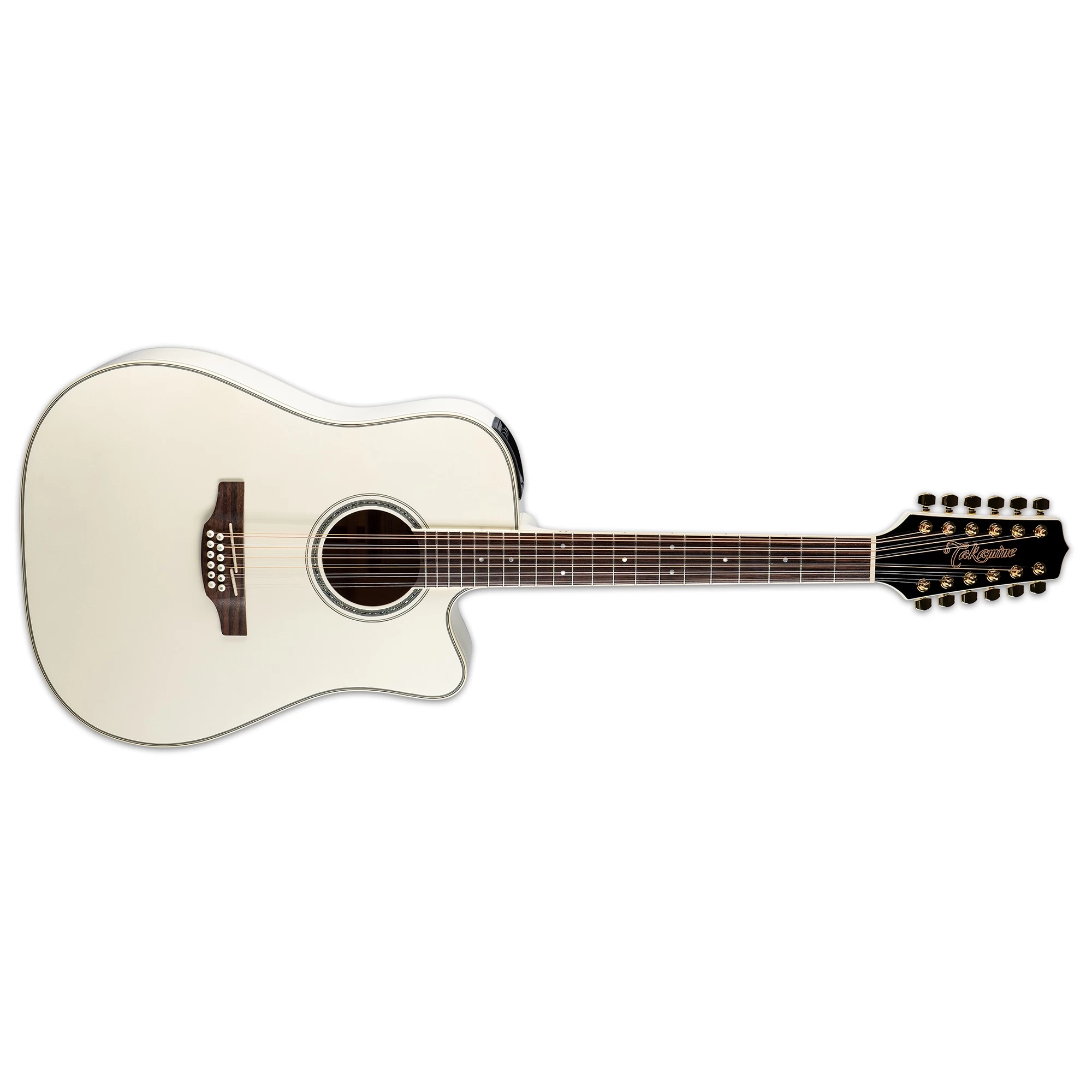 Takamine GD37CE-12 PW 12-String Acoustic-Electric Guitar, Solid Spruce Top, Gloss Pearl White 3 Takamine GD37CE-12 PW 12-String Acoustic-Electric Guitar, Solid Spruce Top, Gloss Pearl White