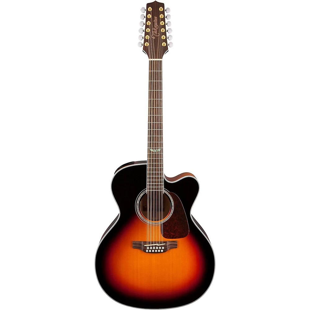 Takamine GJ72CE 12-String Jumbo Cutaway Guitar - Brown Sunburst 4 Takamine GJ72CE 12-String Jumbo Cutaway Guitar - Brown Sunburst - Image 2