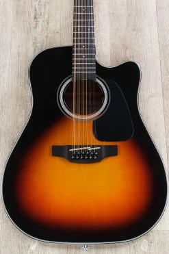 Takamine GD30CE-12BSB 12-String Acoustic Electric Guitar, Brown Sunburst