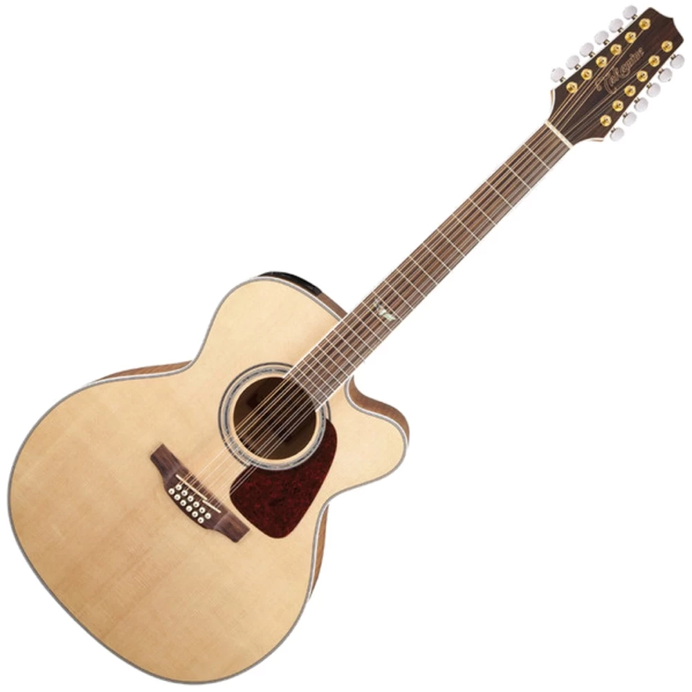 Takamine GJ72CE-12NAT Jumbo Acoustic-Electric 12-String Guitar, Flame Maple, Solid Spruce Natural 4 Takamine GJ72CE-12NAT Jumbo Acoustic-Electric 12-String Guitar, Flame Maple, Solid Spruce Natural - Image 2