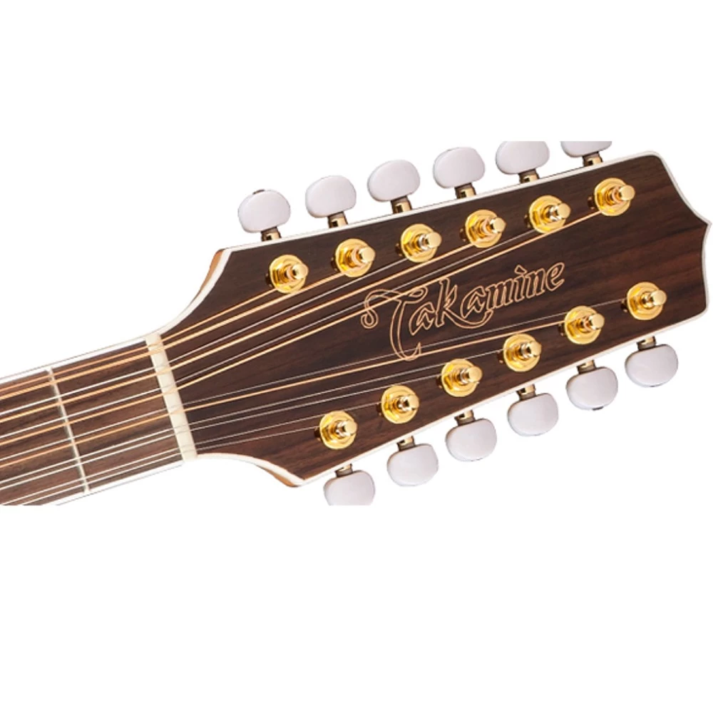 Takamine GJ72CE-12NAT Jumbo Acoustic-Electric 12-String Guitar, Flame Maple, Solid Spruce Natural 7 Takamine GJ72CE-12NAT Jumbo Acoustic-Electric 12-String Guitar, Flame Maple, Solid Spruce Natural - Image 5