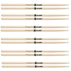 6-Pack ProMark TX5BN Hickory Oval Nylon Tip Drumsticks Drum Sticks 6-Pairs