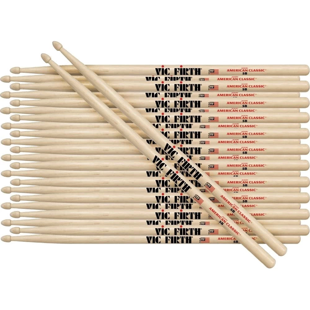 12-Pack Brick Of Vic Firth 5BN American Classic Nylon Tip Drum Sticks 3 12-Pack Brick Of Vic Firth 5BN American Classic Nylon Tip Drum Sticks