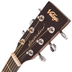 Vintage VE880WK Statesboro' Parlour Electric Acoustic Guitar, Whisky Sour -Musical Instrument Shop vntg ve880wk 6