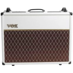 Vox AC30C2 30-Watt, 2x12" Guitar Combo Amp, Limited White Bronco