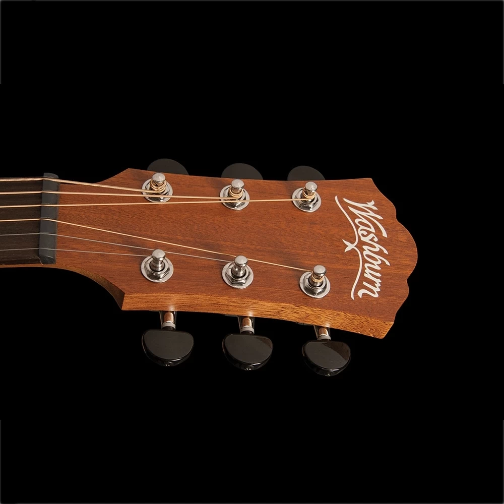 Washburn AGM5K Apprentice Series G-Mini 6-String Acoustic Guitar - Natural 4 Washburn AGM5K Apprentice Series G-Mini 6-String Acoustic Guitar - Natural - Image 2