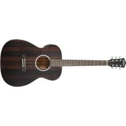 Washburn DFEFE Deep Forrest Ebony FE Acoustic Electric Guitar, Striped Ebony Top